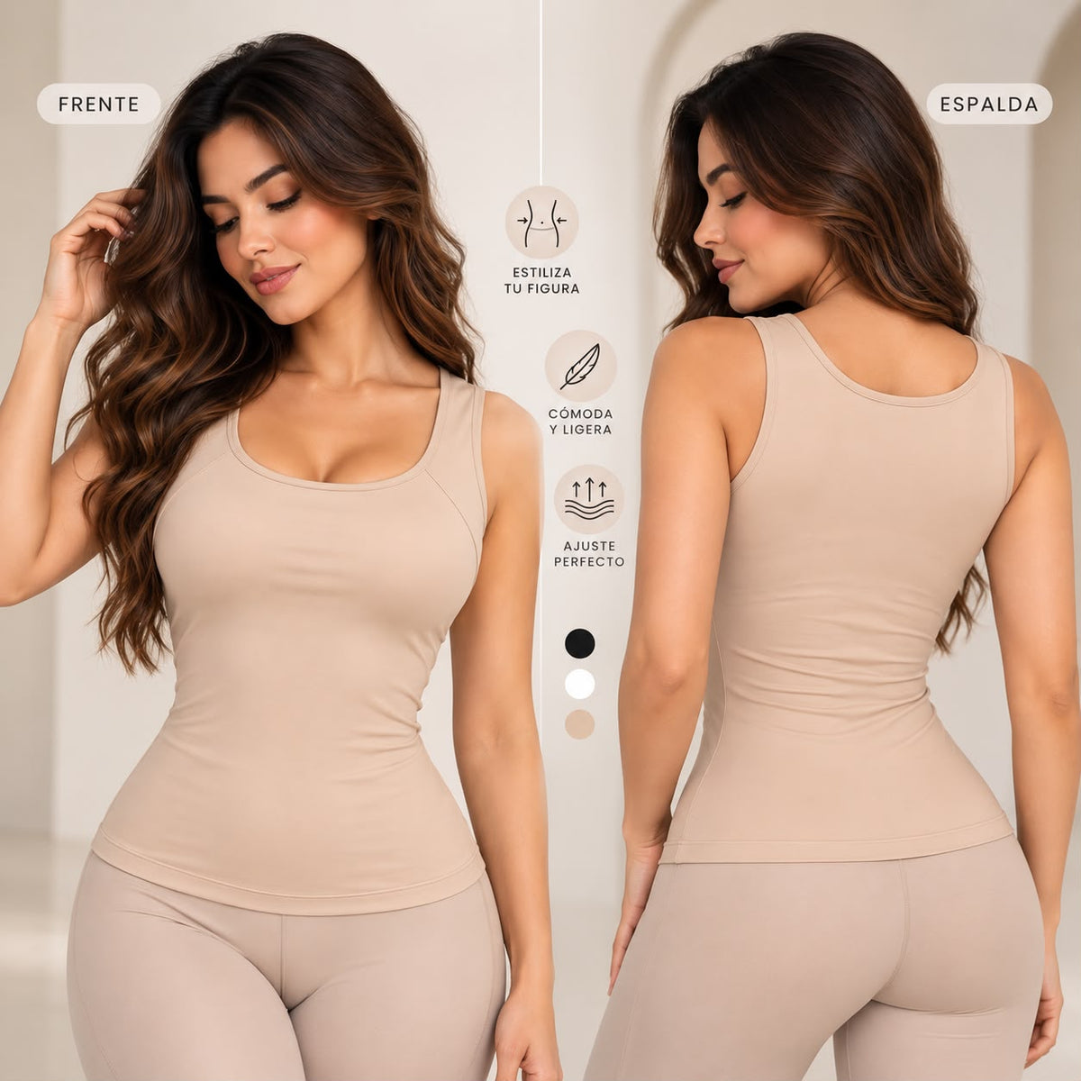 Moldea tu figura y luce espectacular| Camisillas de Compresión para Mujer