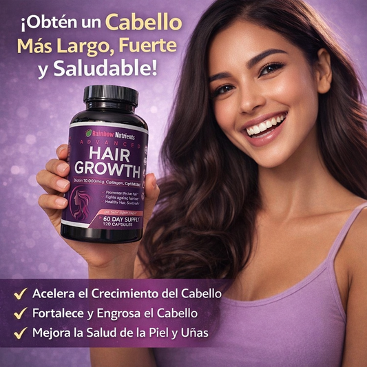 Hair Growth - Suplemento para el crecimiento capilar avanzado (120 Capsulas)